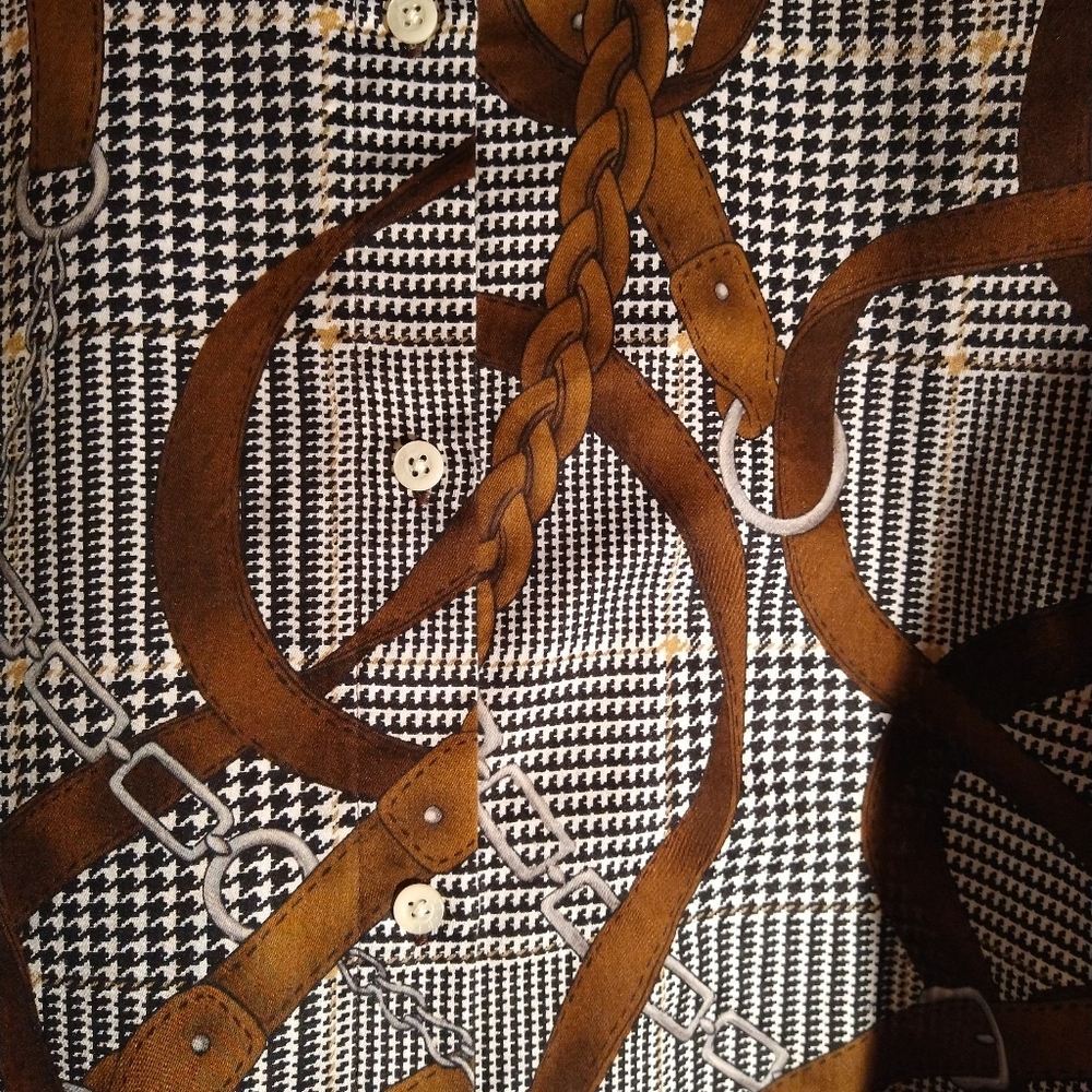 LAUREN RALPH LAUREN HORSE-BIT LONG SLEEVE BLOUSE (NWOT) - Picture 5 of 5